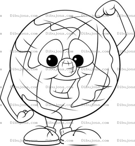 Dibujo para colorear Colorear al mundo
