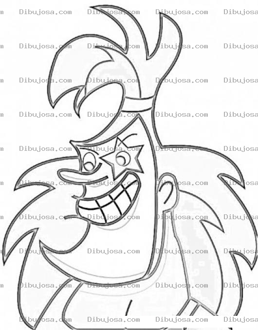 Dibujo para colorear Estrella De Rock Para Pintar Y Colorear Cantante De Rockandroll