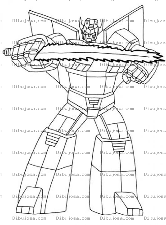 Dibujo para colorear Colorear Voltron