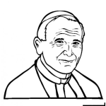 Dibujo para colorear Dibujo Del Papa Juan Pablo Segundo Para Colorear