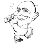 Dibujo para colorear Entrenador Personal Sin Pelo Para Pintar Y Colorear Instructor De Pesas Pelon Calvo Rapado