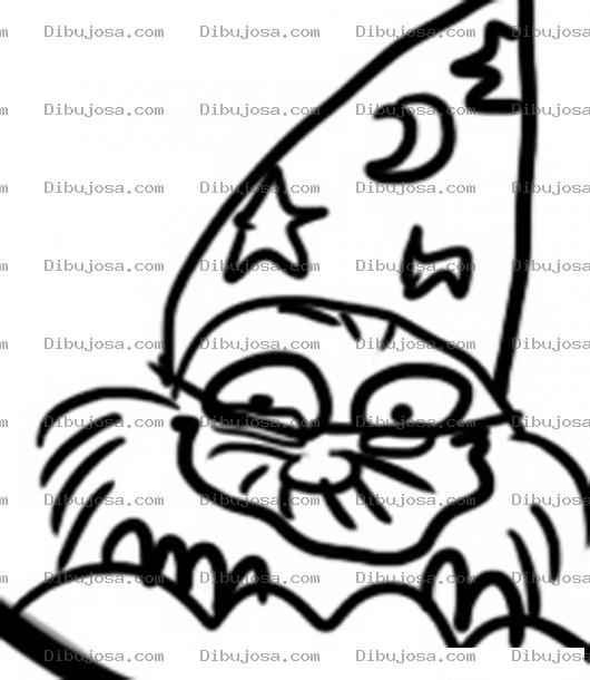 Dibujo para colorear Colorear Cara De Mago