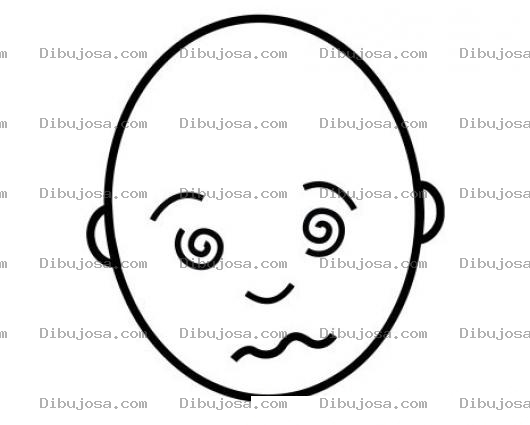 Dibujo para colorear Bebe Paranoico Para Colorear