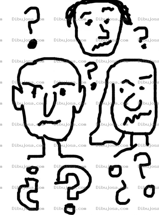 Dibujo para colorear Gente Que No Entiende Para Colorear Personas Llenas De Dudas Y Que Noentienden La Situacion