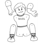 Dibujo para colorear Nino Recortable Dibujo De Un Nino Con Brazos Y Piernas Moviles Para Recortar Pintar Y Unir Con Alfileres