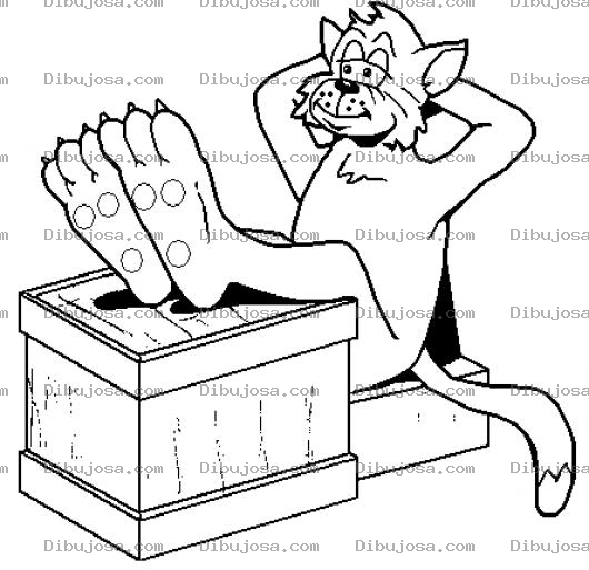 Dibujo para colorear Jefegato Dibujo De Gato Jefe Para Pintar Y Colorear Gatojefe