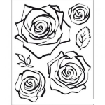 Dibujo para colorear Colorear Capullos De Rosas Para Pintar