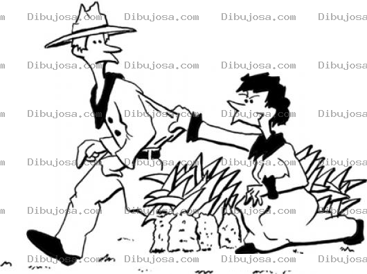 Dibujo para colorear Vendedora De Pinas Para Pintar Y Colorear