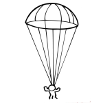 Dibujo para colorear Dibujo De Paracaidista Para Colorear