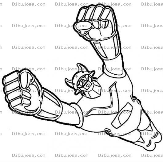Dibujo para colorear Mazinyer Zeta Dibujo De Mazinger Z Volando Para Pintar Y Colorear A Mazingerz