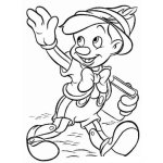 Dibujo para colorear Colorear Pinocho