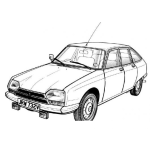 Dibujo para colorear Dibujo De Citroen Viejito Para Colorear