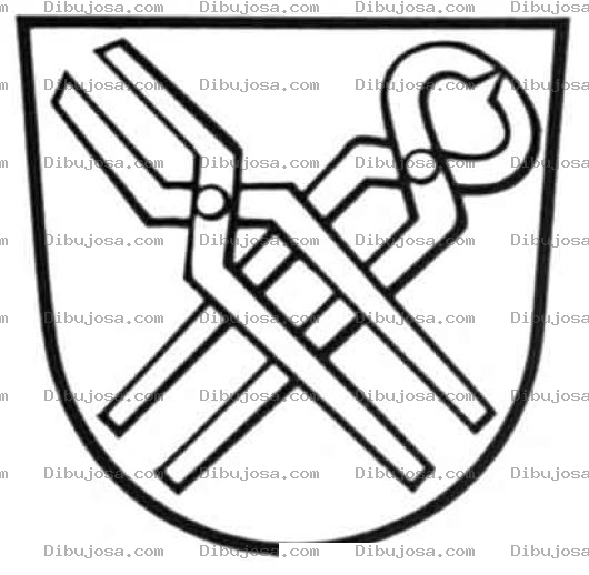Dibujo para colorear Escudo De Alicates Para Pintar Y Colorear