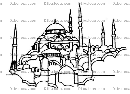 Dibujo para colorear Dibujo De Castillo Arabe Para Pintar Y Colorear Castilloarabe