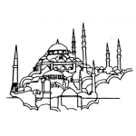 Dibujo para colorear Dibujo De Castillo Arabe Para Pintar Y Colorear Castilloarabe