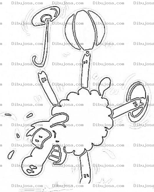 Dibujo para colorear Oveja Equilibrista Para Pintar Y Colorear