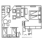 Dibujo para colorear Plano De Casita Para Pintar Y Colorear