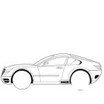 Dibujo para colorear Colorear Carro Mercedes Benz Deportivo