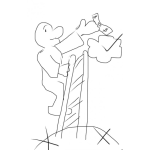 Dibujo para colorear Haceros Tesoros En El Inmenso Cielo Donde Ni La Polilla Ni El Orin Corrompen Pues Donde Este Tu Tesoro Alli Estara Tu Corazon Dibujo Cristiano Para Colorear