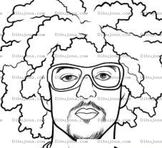 Dibujo para colorear Lmfao Para Colorear Dibujo Del Cantante De Lmaol Lmfaol Lmfa