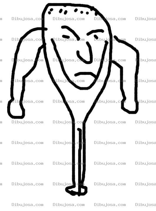 Dibujo para colorear Fisiculturista Cuerpo De Bate De Beisbol Para Pintar Y Colorear