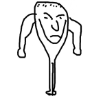 Dibujo para colorear Fisiculturista Cuerpo De Bate De Beisbol Para Pintar Y Colorear