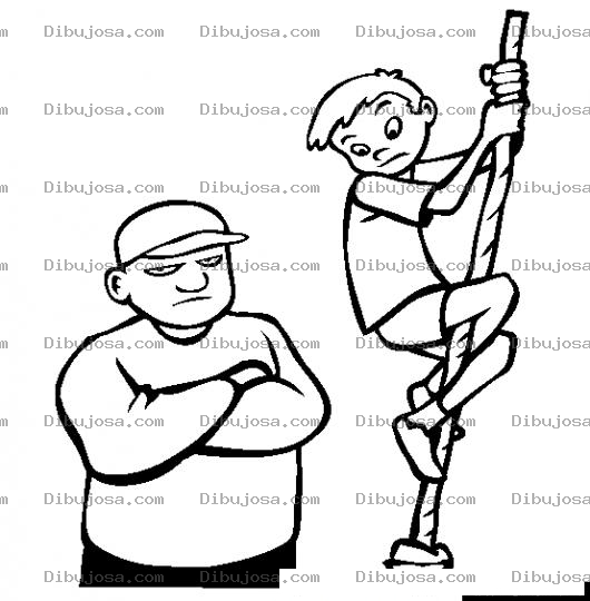 Dibujo para colorear Patojo Chingando La Pita Para Colorear