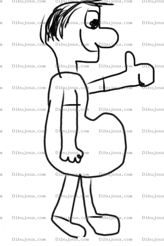 Dibujo para colorear Gordo Semilla De Maranon Para Colorear
