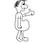 Dibujo para colorear Gordo Semilla De Maranon Para Colorear