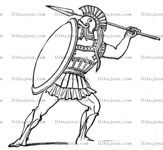 Dibujo para colorear Colorear Soldado Romano