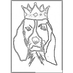 Dibujo para colorear Perro Rey Para Pintar Y Colorear A Un Perrorey Dibujo De Reyperro