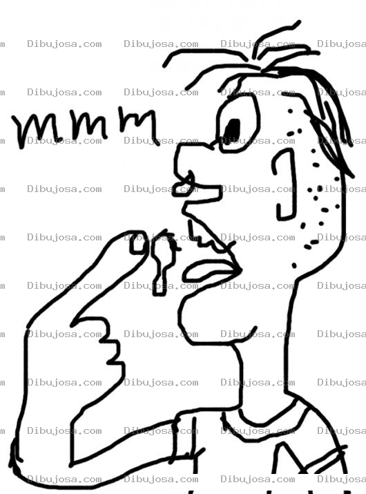 Dibujo para colorear Comer Mocos Dibujo De Muchacho Sucio Comiendo Mocos Para Pintar Y Colorear Nino Comedor De Mocos
