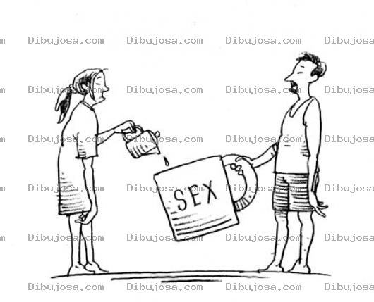 Dibujo para colorear Hombre Pidiendo Sexo Para Pintar Y Colorear