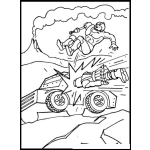 Dibujo para colorear Pelea De Robots Para Pintar Y Colorear