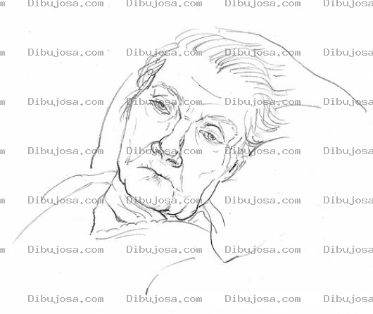 Dibujo para colorear El Ocaso De La Vida Dibujo De Viejito Agonizando Para Pintar Y Colorear El Momento De La Muerte De Un Hombre