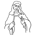 Dibujo para colorear JesuCristo Dibujo De JESUS Para Pintar Y Colorear A CristoJesus