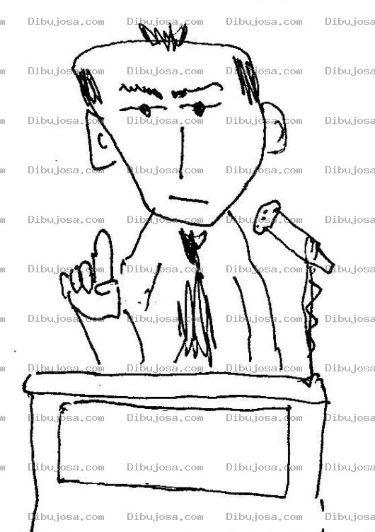 Dibujo para colorear Politico Mintiendo Dibujo De Politico Casaquero Dando Un Discurso Lleno De Mentiras Y Falsas Promesas Para Pintar Y Colorear Demagogo Pidiendo Votos