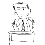 Dibujo para colorear Politico Mintiendo Dibujo De Politico Casaquero Dando Un Discurso Lleno De Mentiras Y Falsas Promesas Para Pintar Y Colorear Demagogo Pidiendo Votos