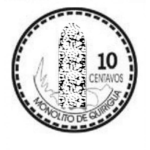 Dibujo para colorear 10len Dibujo De Una Moneda De 10 Centavos De Guatemala Para Pintar Y Colorear Diezcentavos Guatemaltecos