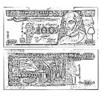 Dibujo para colorear 100quetzales Dibujo De Un Billete De 100 Quetzales De Guatemala Para Pintar Y Colorear Cienquetzales