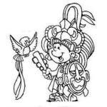Dibujo para colorear Dibujo Del Quetzal Con Tecun Uman Para Pintar Y Colorear Simbolos Patrios De Guatemala Ave Nacional Y Heroe Nacional