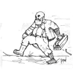 Dibujo para colorear Plomero Viejo Para Pintar Y Colorear