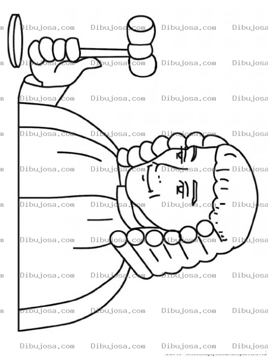 Dibujo para colorear Colorear Juez
