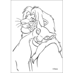Dibujo para colorear Dibujo De Leona Y Leon Enamorados Para Pintar Y Colorear