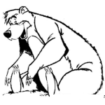 Dibujo para colorear Osobaloo Dibujo Del Oso Baloo Para Pintar Y Colorear