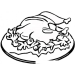 Dibujo para colorear Colorear Pollo En Aceitunas