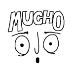 Dibujo para colorear Muchoojo Dibujo De Un Carte De Mucho Ojo Para Pintar Y Colorear Rotulo De Atencion