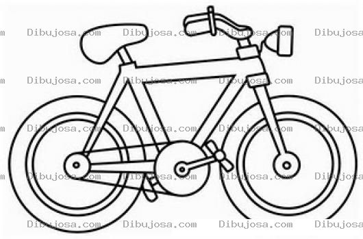 Dibujo para colorear Pintar Bicicleta