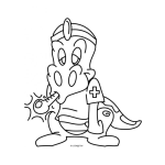 Dibujo para colorear Dinosaurio Enfermo Para Pintar Y Colorear Dinosaurito Enfermito