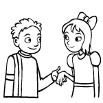 Dibujo para colorear Queres Ser Mi Novia Dibujo De Una Declaracion De Amor Para Pintar Y Colorear A Un Chico Preguntando A Una Chica Te Gustaria Ser Mi Novia